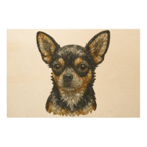 Chihuahua Gemstone Mosaico Art