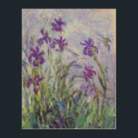 Quadro De Madeira Claude Monet - Lilac Irises / Iris Mauves<br><div class="desc">Lilac Irises / Iris Mauves - Claude Monet,  1914-1917</div>