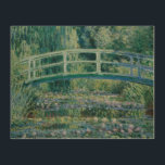 Quadro De Madeira Claude Monet - Lírios de Água e Ponte Japonesa<br><div class="desc">Water Lily e Ponte Japonesa por Claude Monet, 1899. Claude Monet foi fundador da pintura Impressionista Francesa, e o mais consistente e prolífico praticante da filosofia do movimento de expressar as percepções diante da natureza, especialmente quando aplicada à pintura paisagística ao ar livre. O termo "impressionismo" deriva do título de...</div>