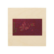 Cor Brilhante - Arte de Parede de Madeira Floral