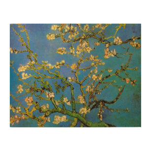 Quadro De Madeira Floresta de Amêndoa Brilhante por Vincent van Gogh