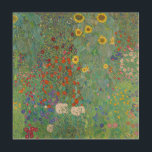 Quadro De Madeira Gustav Klimt - Jardim do País com Girassóis<br><div class="desc">Jardim do País com Girassóis/Jardim de Fazenda com Girassóis - Gustav Klimt em 1905-1906</div>