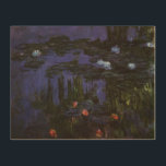 Quadro De Madeira Lírios de Claude Monet, Impressionismo venenoso<br><div class="desc">Lírios d'água (1915) de Claude Monet é uma pintura típica de arte do impressionismo vintage. Os tons mais escuros implicam que ele pintou esta obra-prima à noite. Uma das muitas pinturas de lírio-d'água que Monet pintou pelo lago em seu jardim floral da primavera em Giverny, França. Sobre o artista: Claude...</div>