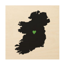 Mapa irlandês do coração do orgulho de Ireland