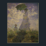 Quadro De Madeira Mulher com Parasol por Claude Monet, Vintage Art<br><div class="desc">O Stroll, Camille Monet e o Seu Filho Jean (Mulher com Parasol) (1875), de Claude Monet, é uma pintura de retrato impressionista de família de artes plásticas. Uma mãe caminhando com seu filho num campo ou num campo de primavera. Ela está segurando um guarda-chuva solar e vestindo um belo vestido...</div>