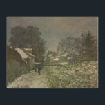 Quadro De Madeira Neve na Argentina por Claude Monet<br><div class="desc">Neve no Argenteuil II (1874) por Claude Monet é uma pintura impressionista de belas artes. Um dia de inverno com uma cena de neve com árvores e casas ao fundo na cidade de Argenteuil, França. Sobre o artista: Claude Monet (1840-1926) foi o fundador do movimento de pintura impressionista francês, com...</div>