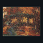 Quadro De Madeira Ponte Japonesa por Claude Monet, Vintage Fine Art<br><div class="desc">A ponte japonesa (1919-1924), de Claude Monet, é uma pintura típica de arte impressionista vintage, em tons de aquecimento de uma bela noite de outono. Parte de uma série de pinturas de passarela japonesa que Monet pintou em seus jardins de primavera em Giverny, França. Sobre o artista: Claude Monet (1840-1926)...</div>