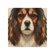 Retrato do Rei Charles Cavalier Spaniel Pet