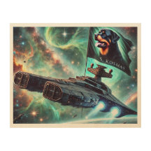 Viagem Galáctica com Emblema Rottweiler - Wa Cósmi