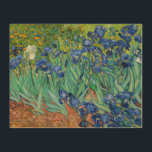 Quadro De Madeira Vincent Van Gogh - Irrises<br><div class="desc">Irlandeses / Íris - Vincent Van Gogh,  1889</div>