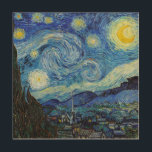 Quadro De Madeira Vincent Van Gogh Starry Night Vintage<br><div class="desc">Vincent Van Gogh Starry Night Vintage Belas Artes</div>