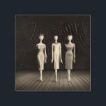Quadro De Madeira Vintage Art Deco Fashion Mannequins<br><div class="desc">Vintage Art Deco Fashion Mannequins</div>