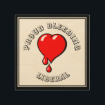 Quadro De Madeira Vintage Black Red Bleeding Heart Pop Art Liberal<br><div class="desc">Decorem o vosso quarto com esta bela Arte de Muro de Madeira com uma engraçada hart de hemorragia vermelha de pop. Se você é um liberal de hart sangrento, então esta banda desenhada engraçada é para você. O fundo é textura de madeira. Um coração sangrando para um liberal. Talvez um...</div>