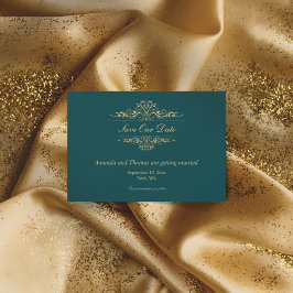 Quadro de ouro verde de gasolina salve o cartão de