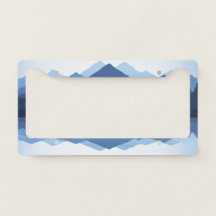 Quadro de Placa de Licença de Reflexão de Montanha