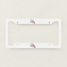 Quadro de Placa de Licença para Rapariga de Jersey