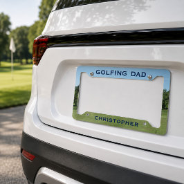 Quadro de Placa de Pai de Golfe do Tema Golf
