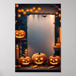 Quadro de Poster de Convite de Vazio de Halloween 