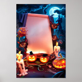 Quadro de Poster de Convite de Vazio de Halloween 