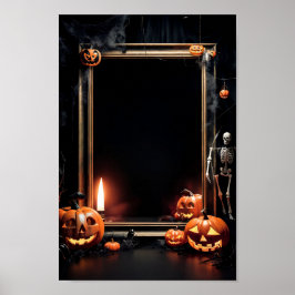 Quadro de Poster de Convite para Vazio de Hallowee