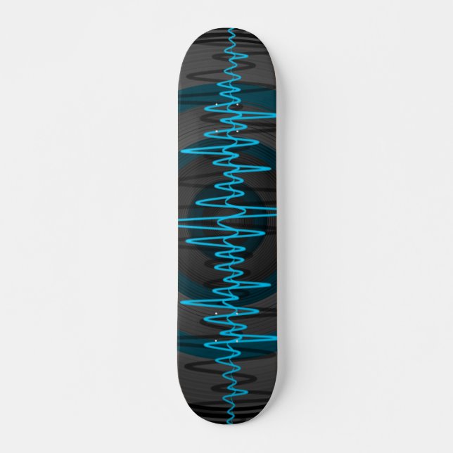 Quadro de skate azul claro escuro (Frente)
