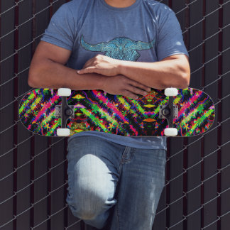 Quadro de Skateboard do Partido Neon Confetti