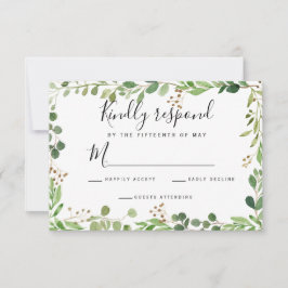 Quadro de sombra de verão Watercolor Wedding RSVP