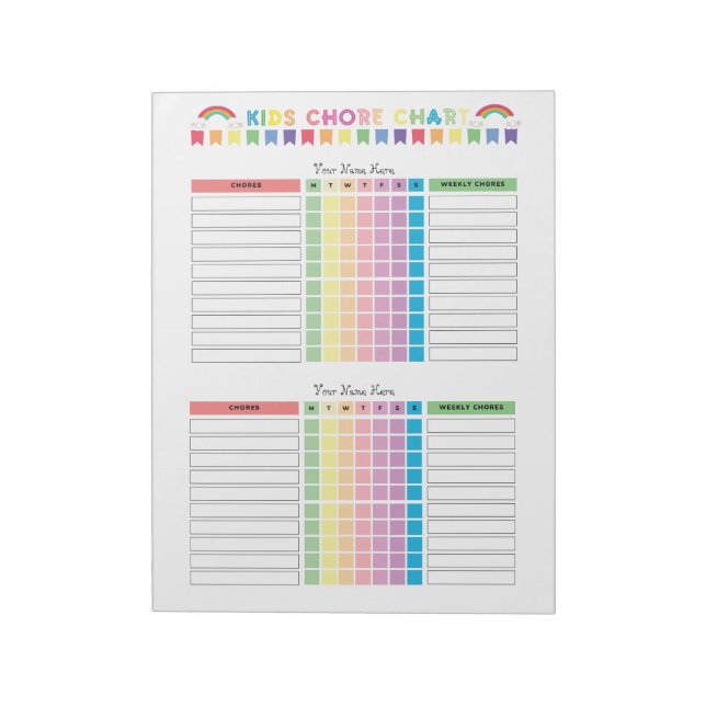 Quadro de Tarefas Bloco de Notas Personalizado par (Invertido)