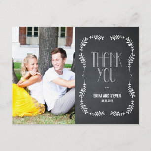 Quadro deixa Cartões de agradecimentos de casamen