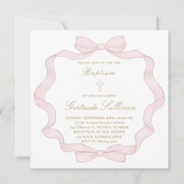 quadro do arco rosa | Convite Baptism