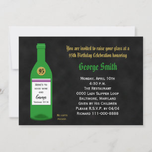 Quadro do Convite de aniversário 95