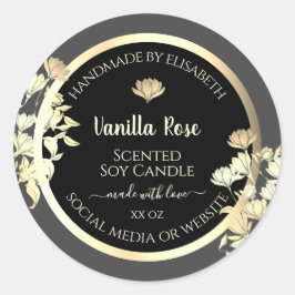 Quadro Dourado das etiquetas de empacotamento pret