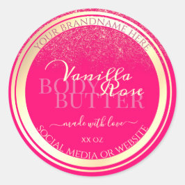 Quadro Dourado de Etiquetas de Embalagem de Produt