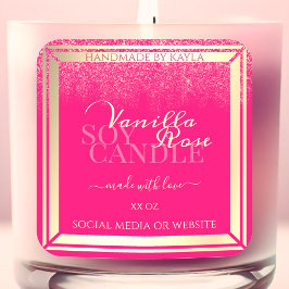 Quadro Dourado de Etiquetas de Embalagem de Produt