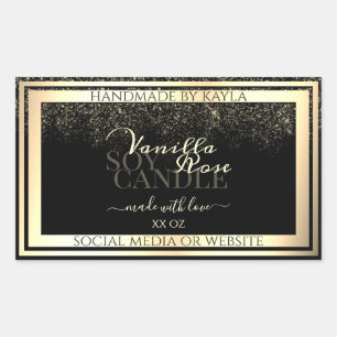 Quadro Dourado de etiquetas de embalagem de produt