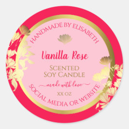 Quadro Dourado de etiquetas de embalagem de produt