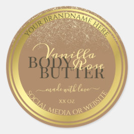 Quadro Dourado de etiquetas de empacotamento de pr