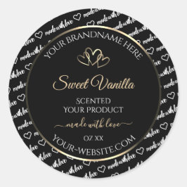 Quadro Dourado de Etiquetas de Produto em Nuvem Br