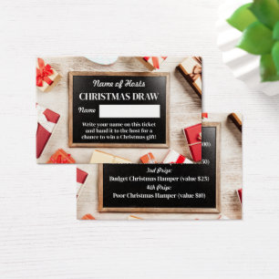 Quadro Festivo, Festa de Natal Bilhetes Raffle