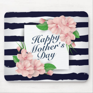 Quadro floral Mousepad do dia das mães feliz