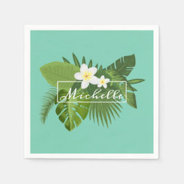 Quadro Floral Tropical Personalizado | Guardanapo