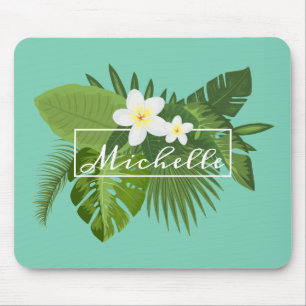 Quadro floral tropical personalizado Mousepad