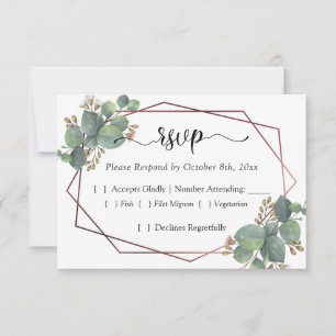 quadro geométrico rosa gold eucalyptus RSVP