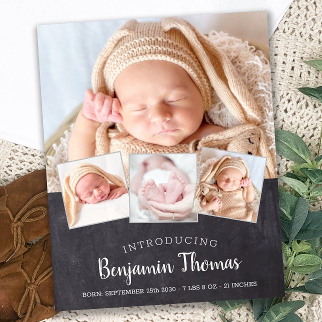 Quadro Orçamental Bebê 4 Foto Nascimento Obrigado (Criador carregado)