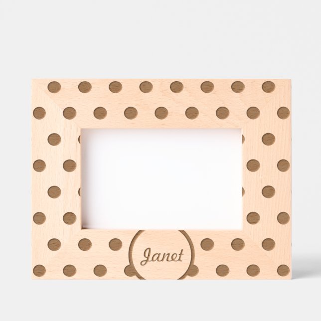 Quadro Personalizado de Imagem de Bolinhas (Verde) (Front)