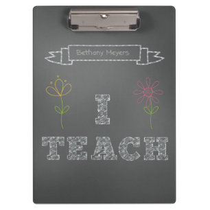 Quadro personalizado eu ensino a prancheta