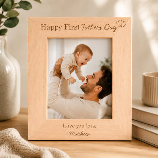 Quadro Personalizado Feliz Primeiro Dia dos Pais