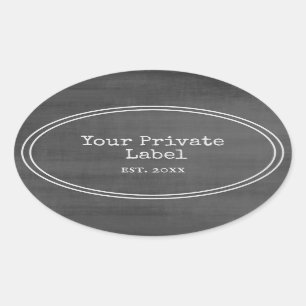 Quadro Preto Retroativo Seu Oval De Etiqueta Priva
