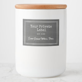 Quadro Preto Retroativo Sua Etiqueta De Comida Pri