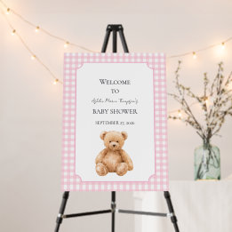 Quadros de Espuma para Chá de Bebê Urso Teddy Clás